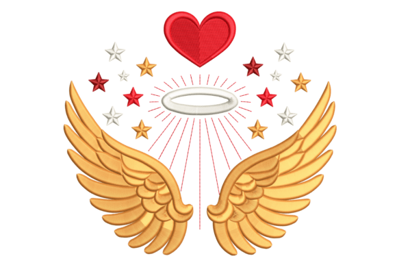 Angel Wings Heart: A Designer’s Stitch Test
