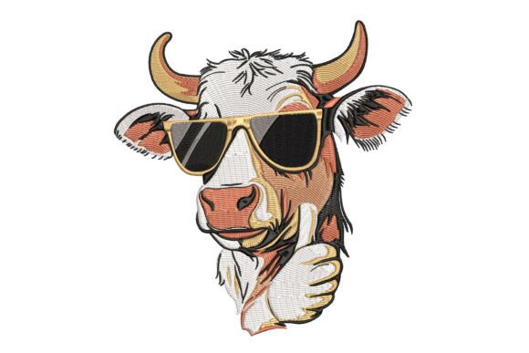 Bull: A Modern Embroidery Design for Boutique Apparel