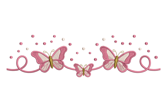 Butterfly Border – Cute Pink: A Craft Fair Review