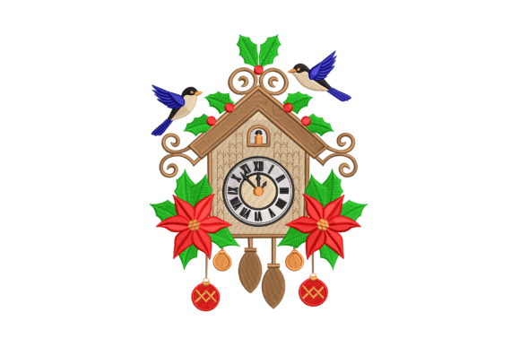 Christmas Cuckoo Clock: An Embroidery Design Review