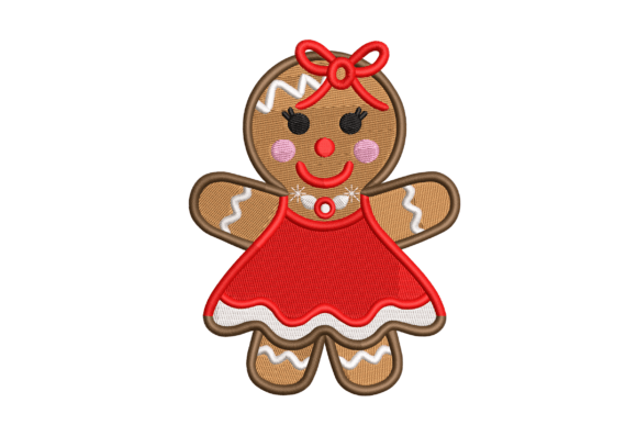 Cute Gingerbread Girl: Apparel Embroidery Review