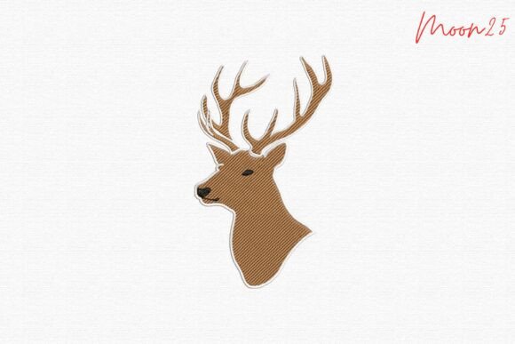 Detailed Deer Head Antler Profile Stitch Review