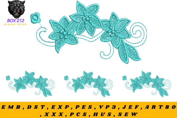 Reviewing Embroidery Borders of and Flowers