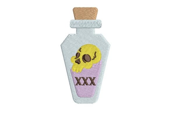 Spooky Poison Potion Bottle Embroidery Design Review