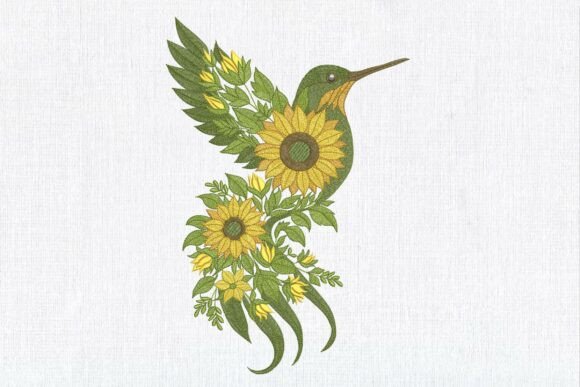 Sunflower Floral Hummingbird: An Embroidery Review